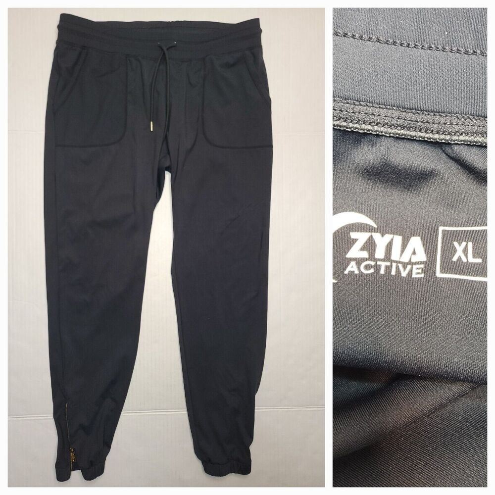 ZYIA Black Track Pants